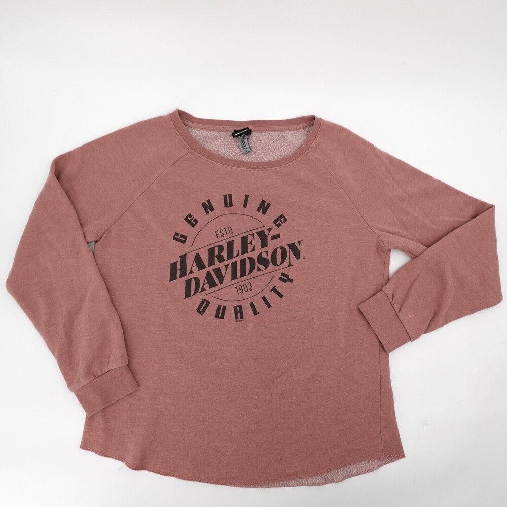 Harley Davidson Sweater Womens Large Brown PUllover Superstition Apache Junction